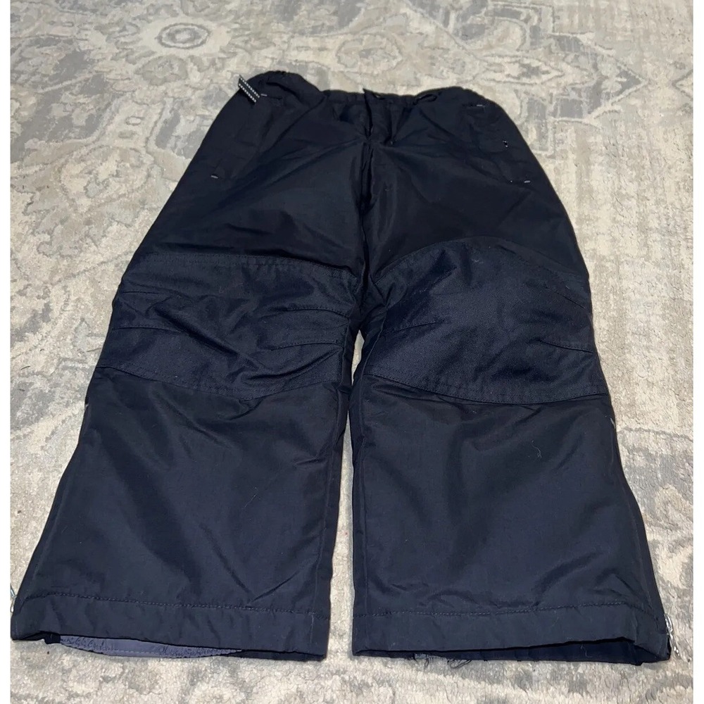 Lands End black Youth Kids Boys‎ Snow Ski Pants Unisex Size 6 Black